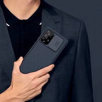Nillkin CamShield Pro Case soomustatud ümbris Kaamera kaitsekate Samsung Galaxy A73 mustale mudelile
