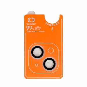 Tempered glass Tel Protect Titanium Lens 99% AR on camera for Iphone 14/14 Plus/16E/17E transparent (lens 2 pcs)