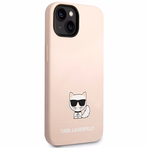 Karl Lagerfeld KLHCP14MSLCTPI iPhone 14 Plus 6.7 "hardcase light roosa / light roosa Silicone Choupette Body