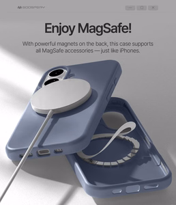 Mercury Pure Magsafe silikoonümbris Apple iPhone 16e/17e lavendelhall