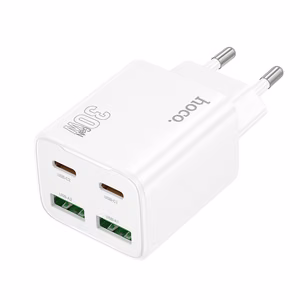 Phone Laadija Hoco 2 x USB C + 2 x USB A QC3.0 PD 3A 30W N56 valge