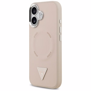 GUESS ümbris jaoks IPHONE 17 compatible with MagSafe GUHMP17SPSDTSCMP (PU W/ Triangle Logo) roosa