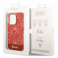 Guess GUHCP14XHGBNHR iPhone 14 Pro Max 6.7" punane/punane hardcase Bandana Paisley