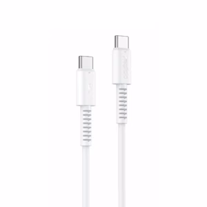 YESIDO KAABEL CA154 PD 60W TYPE-C/TYPE-C 1M PVC 3A valge