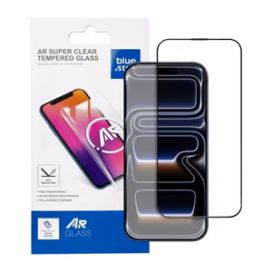 Закаленное стекло iPhone 17 PRO MAX Blue Star 5D AR черное
