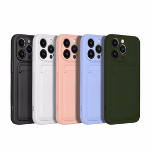 Ümbris jaoks iPhone 15 PRO Card Ümbris lilla