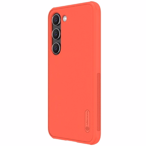 Чехол Nillkin Super Frosted Shield Pro для Samsung Galaxy S23+ бронированный + подставка для телефона красный