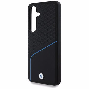 BMW Leather Textured and Smooth MagSafe Ümbris jaoks Samsung Galaxy S25 - must