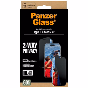 PanzerGlass Ultra-Wide Fit EasyAligner Privaatsus Glass jaoks iPhone Air