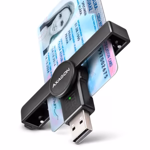 Axagon taskuformaadis SmartCard kaardilugeja USB2.0 CRE-SMPA