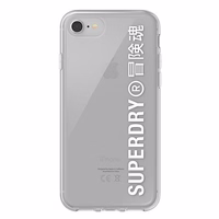 SuperDry Snap iPhone 6/6s/7/8/SE 2020 / SE 2022 Läbipaistev ümbris valge 41573