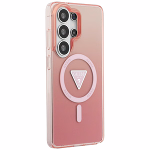 GUESS ümbris for SAMSUNG S26 Ultra GUHMS26LHGTMLCGP (Magnetic IML Gradient Triangle) roosa