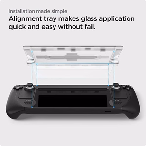 Spigen Glas.tR EZ Fit Karastatud klaas jaoks Steam Deck