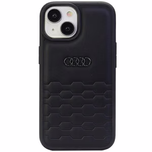Audi GT Synthetic Leather ümbris jaoks iPhone 15 Plus - must