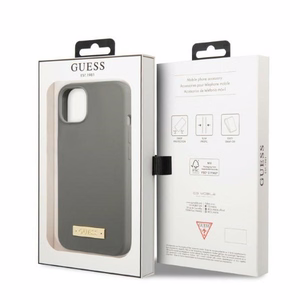 Guess GUHMP13MSPLG iPhone 13 6.1" hall/hall hard ümbris Silicone Logo Plate MagSafe