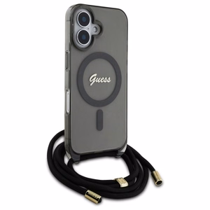 Guess Crossbody Cord Script MagSafe iPhone 16 Ümbris - must