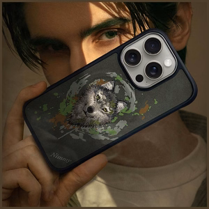 NIMMY ümbris WOLF compatible with MagSafe jaoks IPHONE 16 Pro dark hall