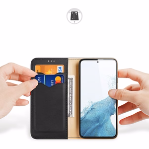 Dux Ducis Hivo чехол Samsung Galaxy S23+ флип-чехол кошелёк подставка RFID блокировка чёрный