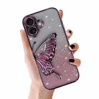 Tel Protect Butterfly Water Ümbris jaoks Iphone 17 roosa