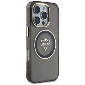 Guess IML Metal Mountain Logo MagSafe iPhone 16 Pro Ümbris - must