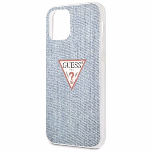 Guess GUHCP12SPCUJULLB iPhone 12 mini 5.4" синий/светло-синий жёсткий чехол Jeans Collection