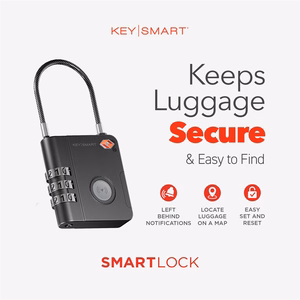 KEYSMART SmartLock; TSA одобренный Find My замок, черный