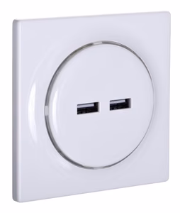 Fibaro Walli N pistikupesa 2x USB Valge
