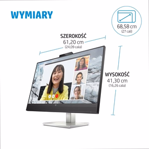 HP E-Series E27m G4 QHD USB-C konverentsmonitor
