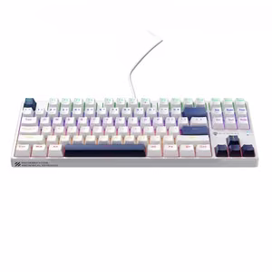Machenike K500B-B87 Juhtmega mehaaniline mänguklahvistik taustvalgustusega, Red Switch - valge