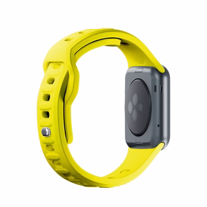 3mk silikoonrihm Apple Watchile, 38/40/41/42 mm, kollane, väike suurus