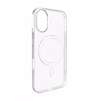 Puro 03 Mag MagSafe Silicone Ümbris jaoks iPhone 16 Plus - Läbipaistev