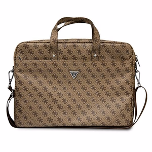 Guess Saffiano 4G Triangle Logo bag jaoks a 16'' laptop - brown