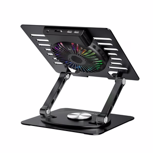 Wozinsky WDCX-X16-AS CoolBase RGB 360° Jahutusalus Sülearvutile ja Tahvelarvutile - Must