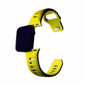 3mk silikoonrihm Apple Watchile, 38/40/41/42 mm, kollane, väike suurus