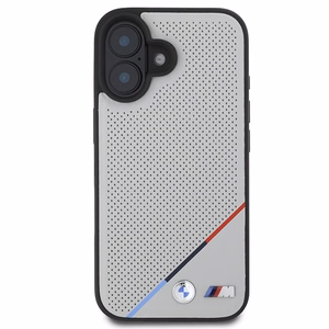 BMW M Perforated Tricolor Line MagSafe iPhone 16 Ümbris - hall