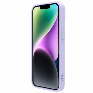 Nillkin CamShield Silky Silikoonist ümbris iPhone 14 Plus ümbris koos kaamerakaitsega Lilla