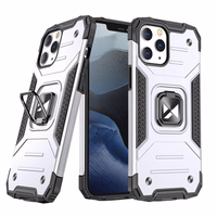 Wozinsky Ring Armor Case Kickstand Tough Rugged Cover for iPhone 13 mini hõbedane