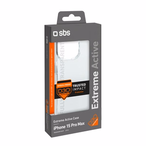 SBS D3O iPhone 15 Pro Max Ümbris - läbipaistev