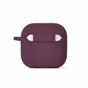 Etteri silikoonümbris AirPods 4 jaoks, tume kirsipunane