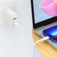 USB kaabel Hoco X93 60W USB-C to USB-C 1.0m valge