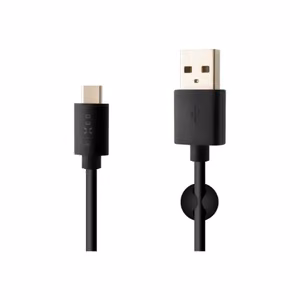FIXED FIXD-UC2M-BK – USB-A–USB-C andme- ja laadimiskaabel, must