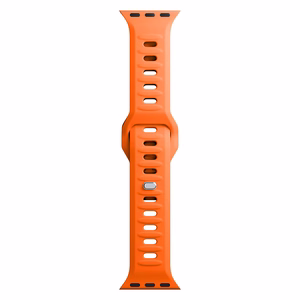 3mk silikoonrihm Apple Watchile, 38/40/41/42 mm, oranž, väike suurus