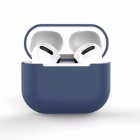 AirPods 2 / AirPods 1 silikoonist pehme ümbris kõrvaklappidele sinine (ümbris C)