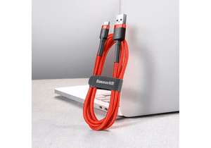 Baseus cable Cafule USB - USB-C 0,5 m 3A punane