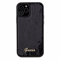 Guess Sequin Script Metal ümbris jaoks iPhone 12/12 Pro - must