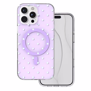 Bubble Dots Mag чехол для iphone 16 Pro Max 6,9", фиолетовый