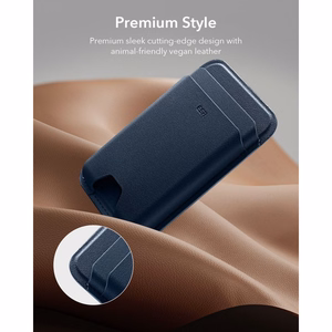 ESR Classic RFID-kaitsega MagSafe magnetiline telefoni kaarditasku – tumesinine