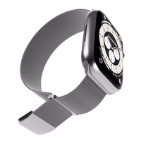 Puro Milanese Stainless Steel Strap jaoks Apple Watch 42 / 44 / 45 / 49 mm - Hõbedane