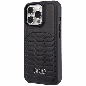 Audi Synthetic Leather ümbris with MagSafe jaoks iPhone 13 Pro Max - must