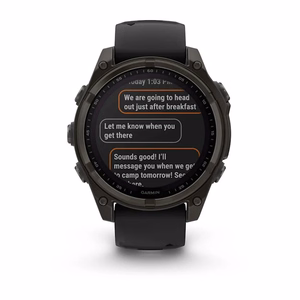 Nutikell Garmin Fenix 8 Sapphire Solar must/hall